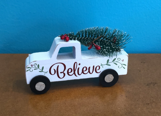 HOLIDAY SALE! Christmas Truck Ornament Display